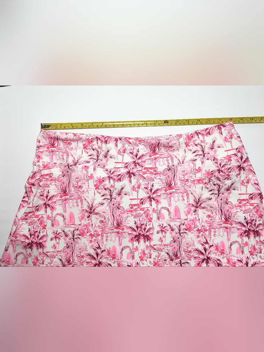 Stella Parker Pink Tropical-Print Women’s Dry Fit Golf Tennis Skort XL - Picture 7 of 11